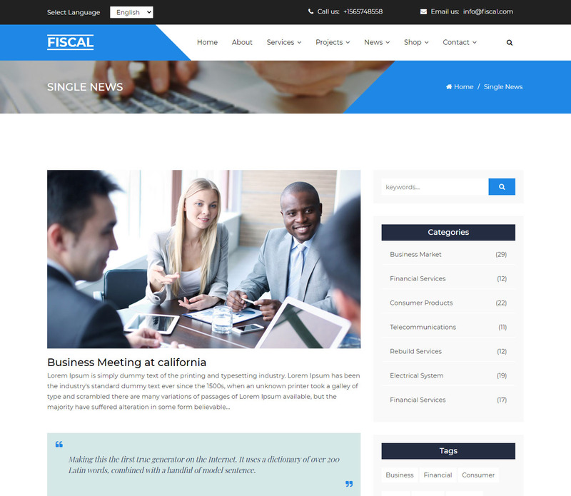 Fiscal Multipurpose Business Agency Clean HTML5 Website Template - Features Image 3