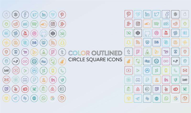 Social Media Icon Set - Features Image 5