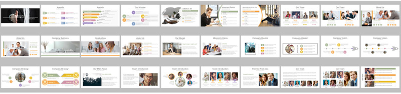 Modello PowerPoint di presentazione multi-business - Caratteristiche Immagine 1