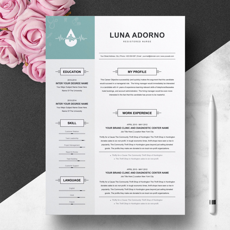 Nurse Resume Template - Features Image 1