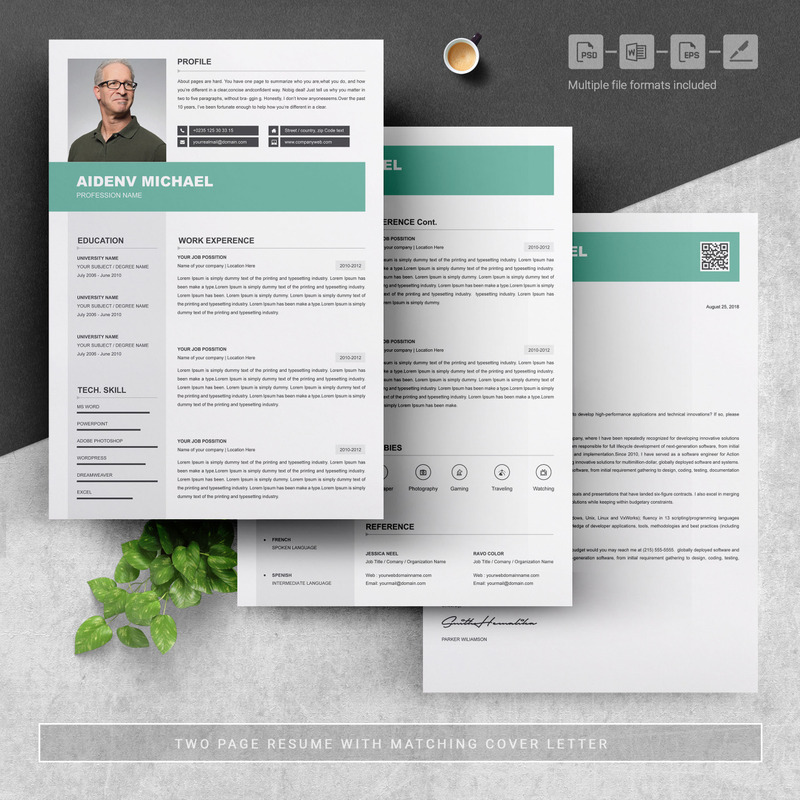 3 Page Professional Resume Template - Features Image 4
