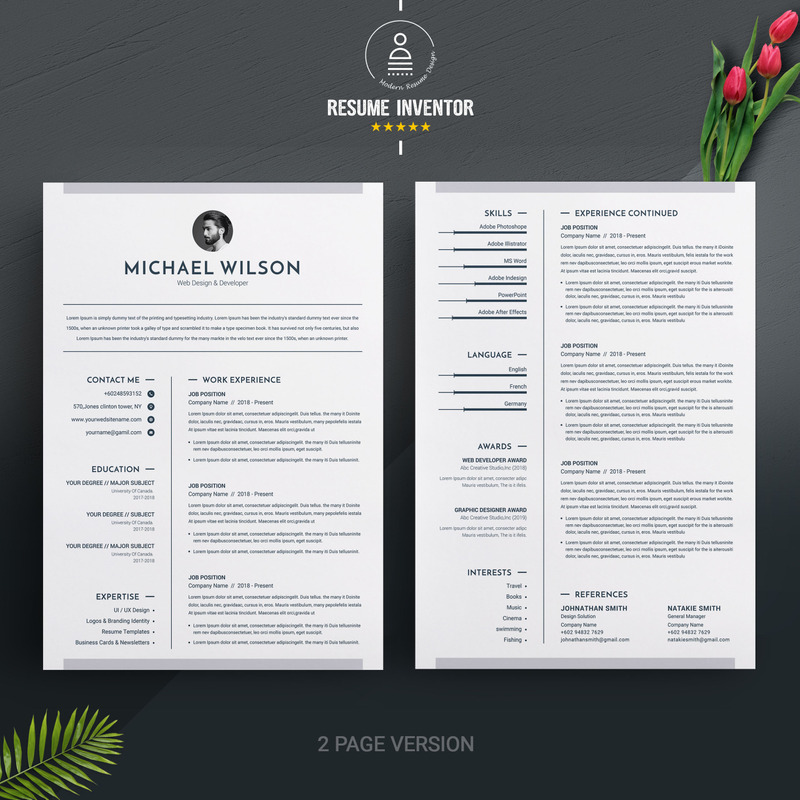 Micheal William Resume Template - Features Image 2