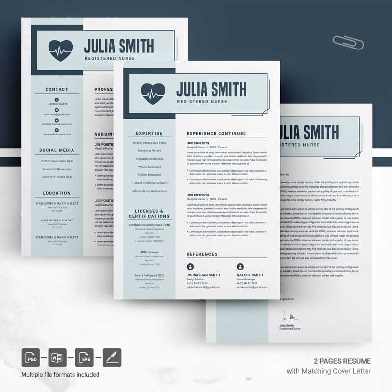 Nurse Julia Smith Resume Template - Features Image 5
