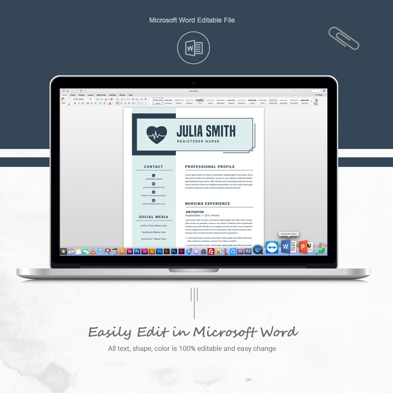 Nurse Julia Smith Resume Template - Features Image 6