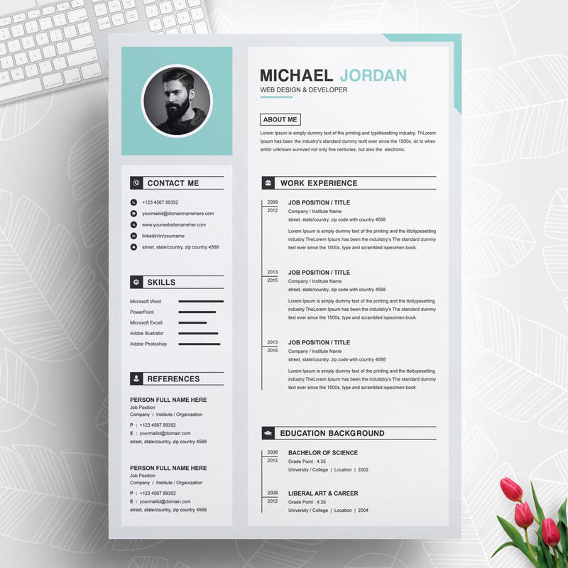 Micheal Jordan Resume Template - Features Image 1