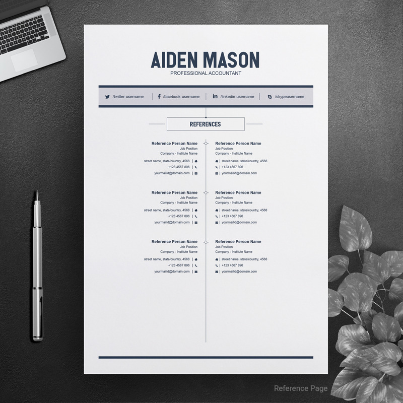 Clean & Creative Resume Template #74526 - TemplateMonster