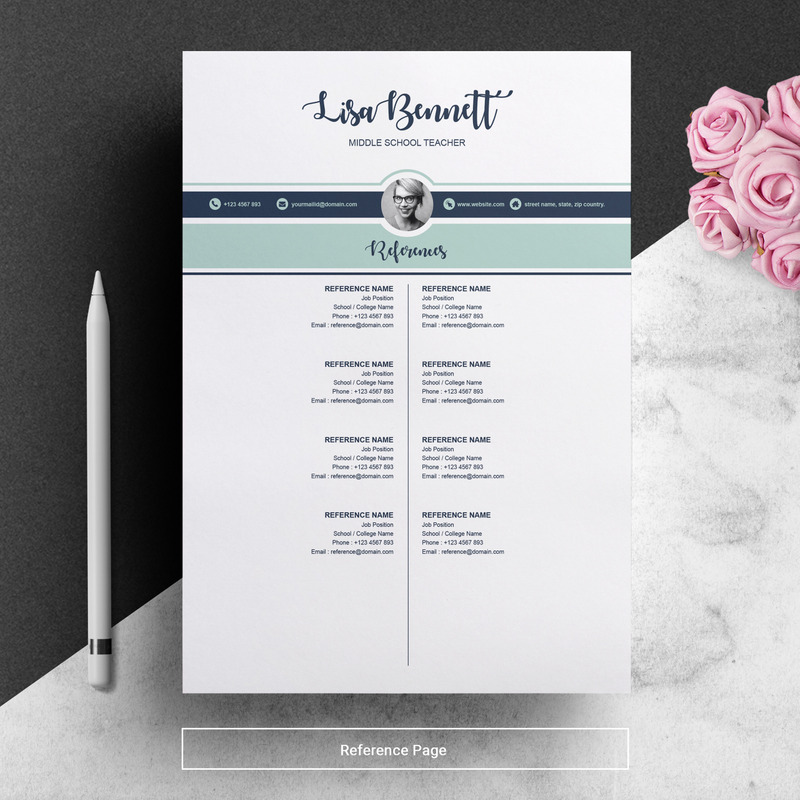 Teacher Resume Template - Features Image 4