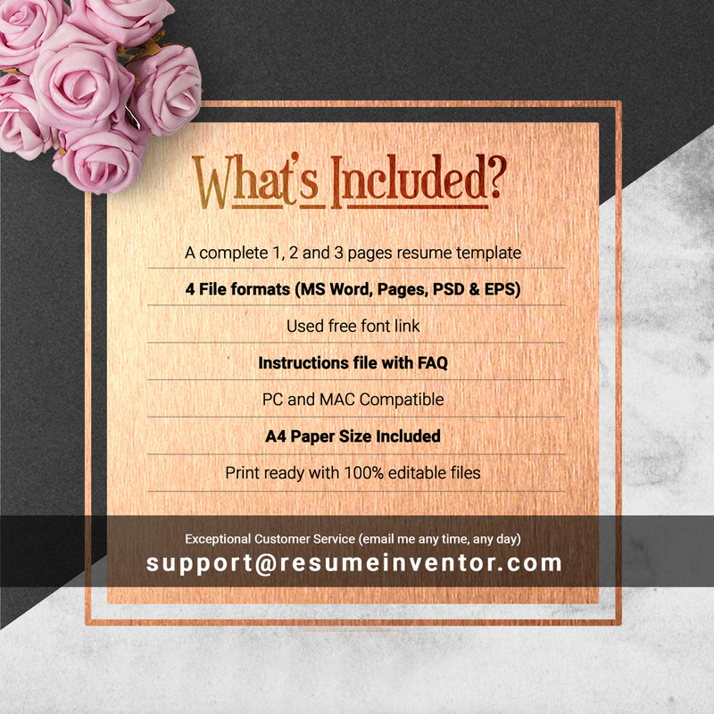 Teacher Resume Template - Features Image 7