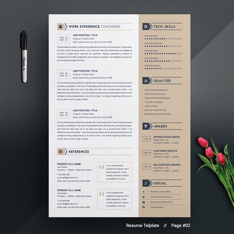 Camila Hintz Resume Template - Features Image 4