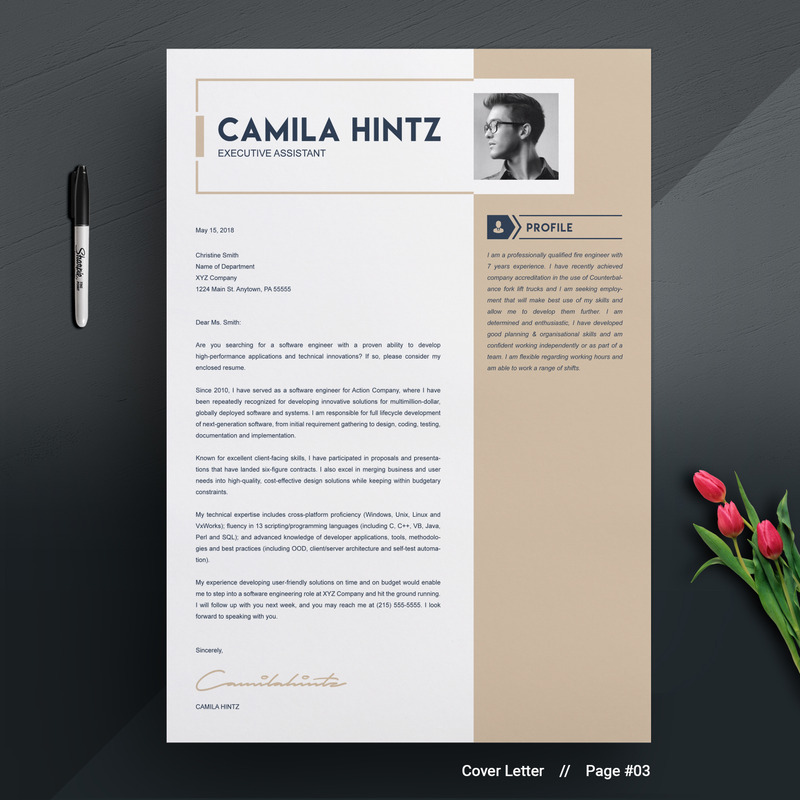 Camila Hintz Resume Template - Features Image 5