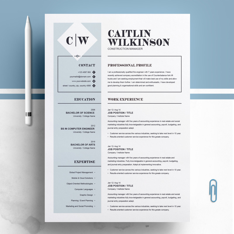 Wilkinson Resume Template - Features Image 1