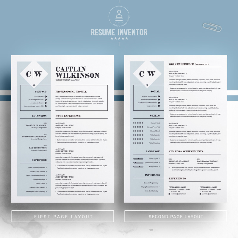 Wilkinson Resume Template - Features Image 2
