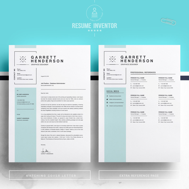 Garret Henderson Resume Template - Features Image 3