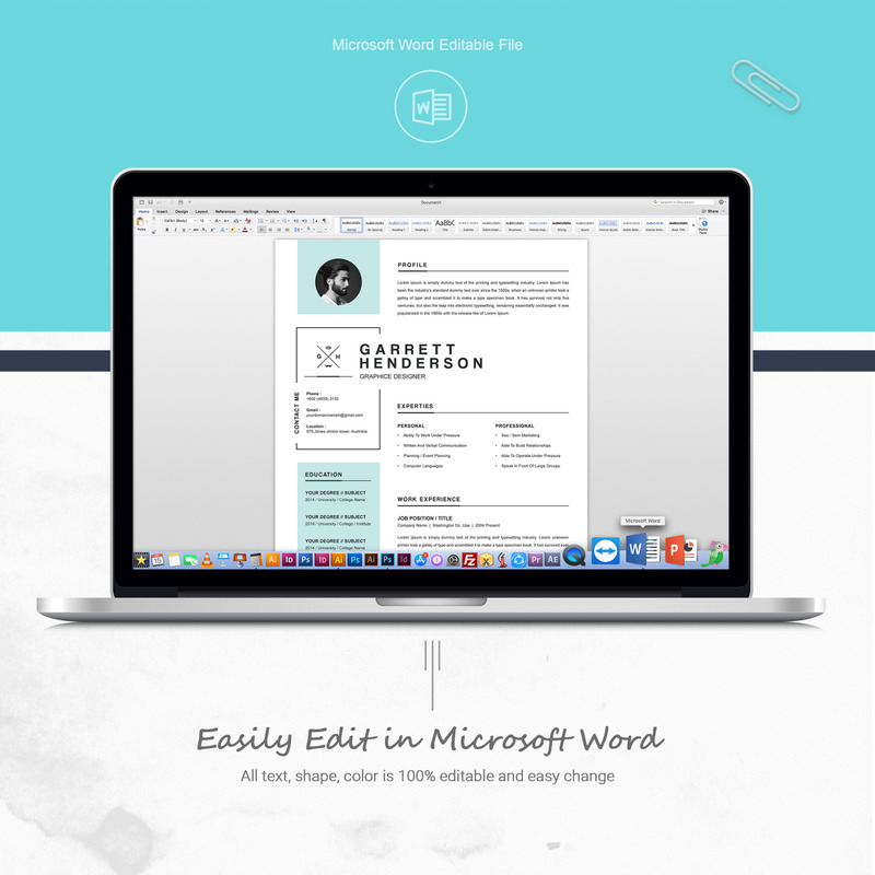 Garret Henderson Resume Template - Features Image 5