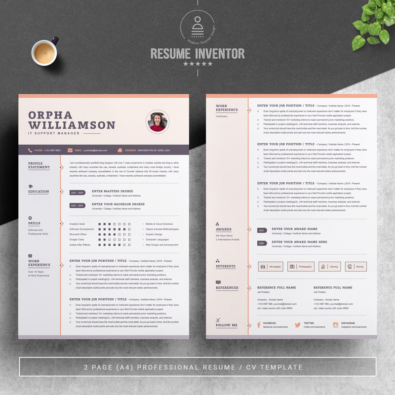 Szablon CV Orpha Williamson - Obraz funkcji 2