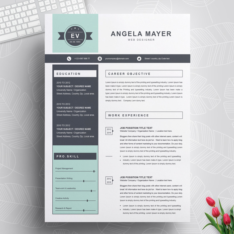 Angela Resume Template - Features Image 1