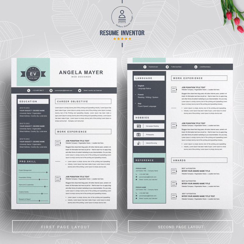 Angela Resume Template - Features Image 2