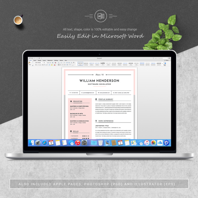 William Resume Template - Features Image 5