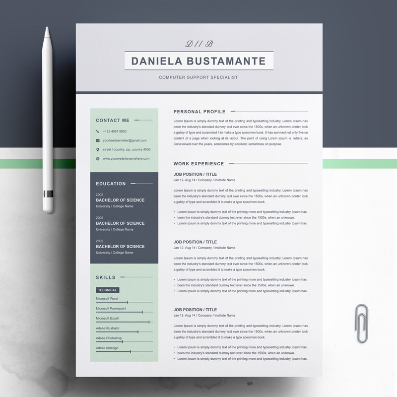 Daniela Resume Template - Features Image 1