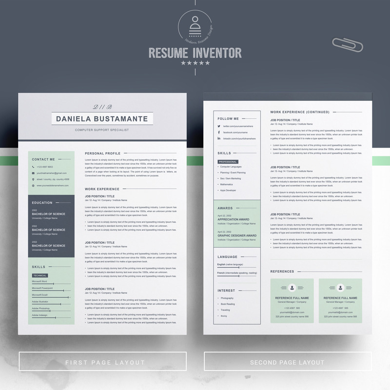 Daniela Resume Template - Features Image 2