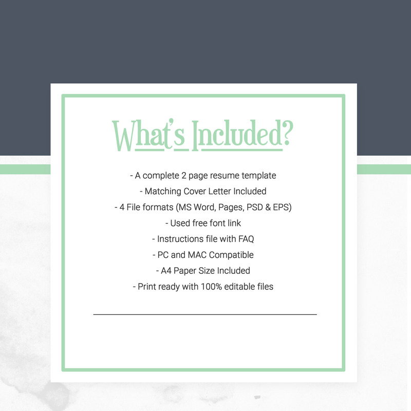 Daniela Resume Template - Features Image 6