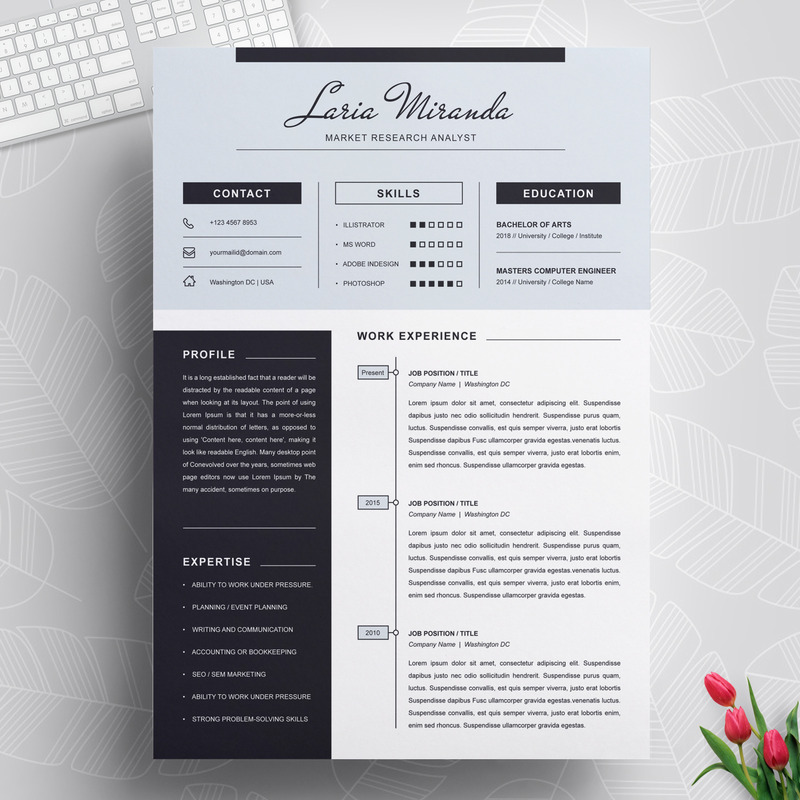 Laria Resume Template - Features Image 1