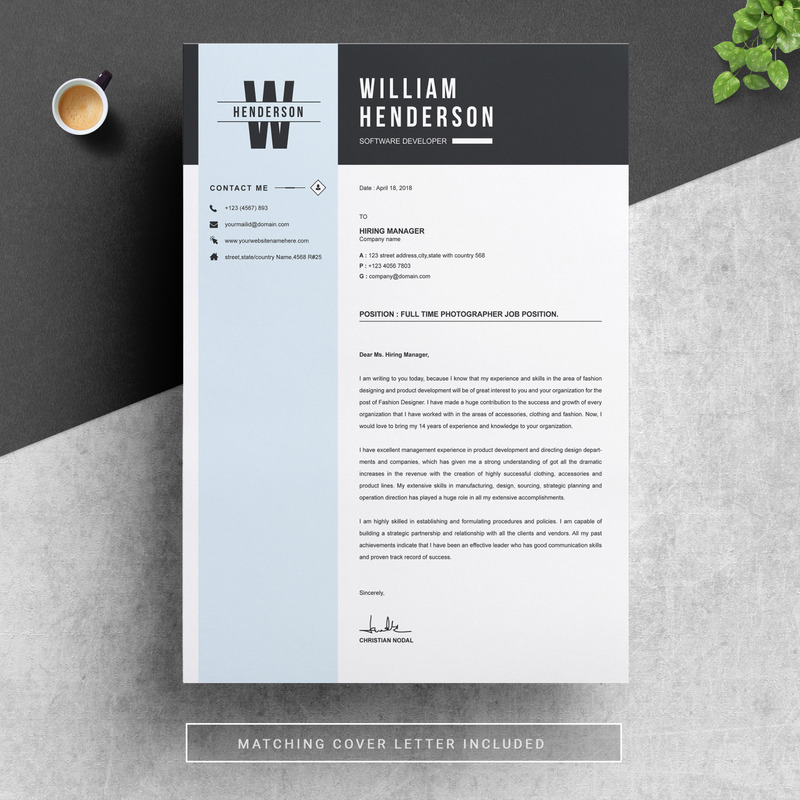 Henderson Resume Template - Features Image 4
