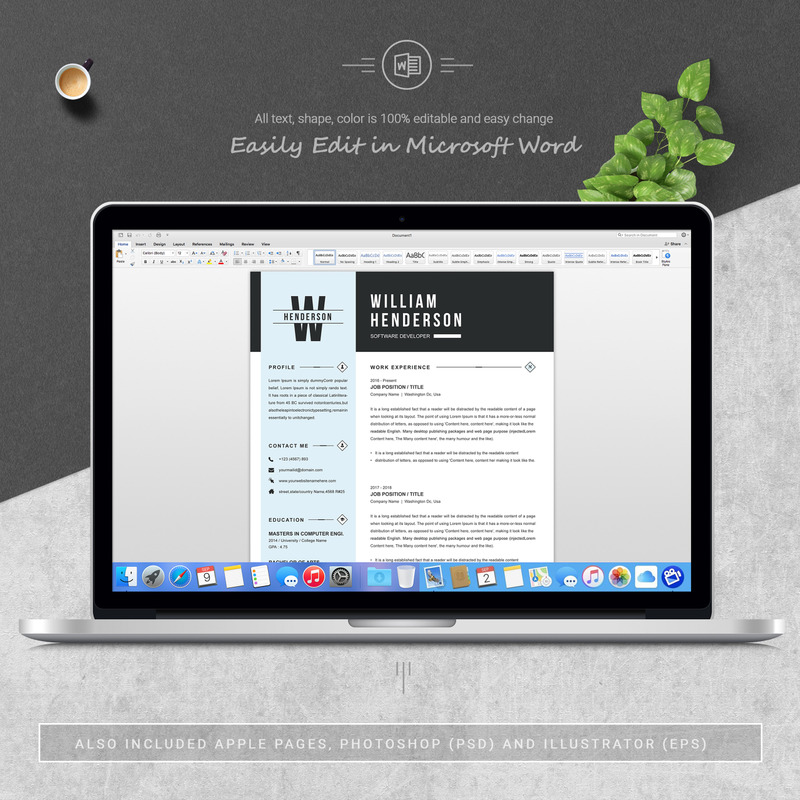 Henderson Resume Template - Features Image 5