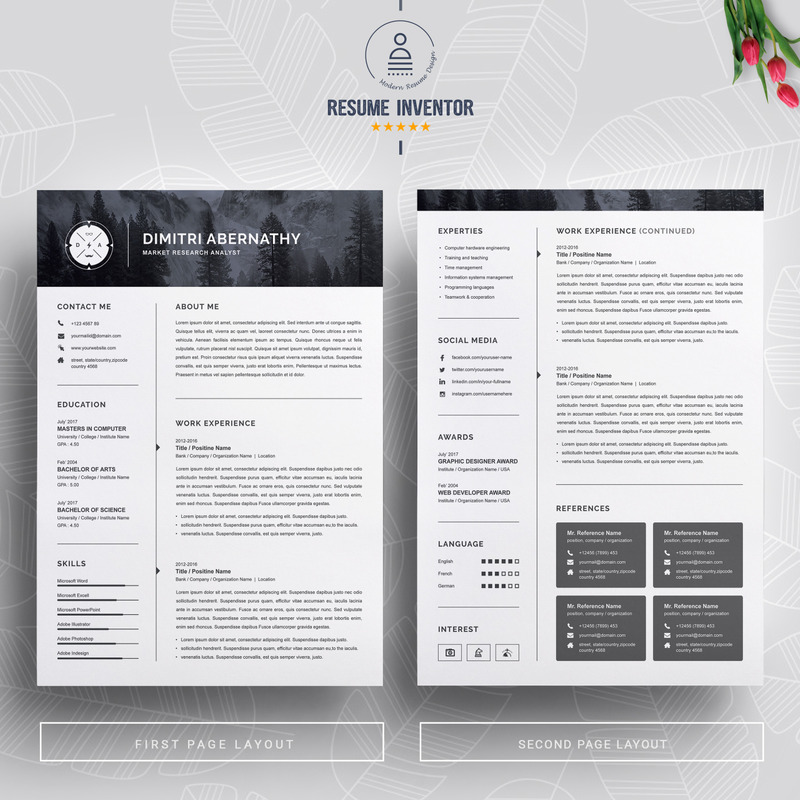 Abarnathy Resume Template - Features Image 2