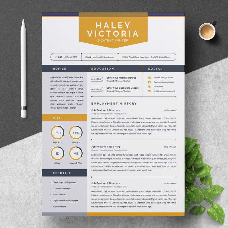 Šablona životopisu Haley - Obrázek funkce 1
