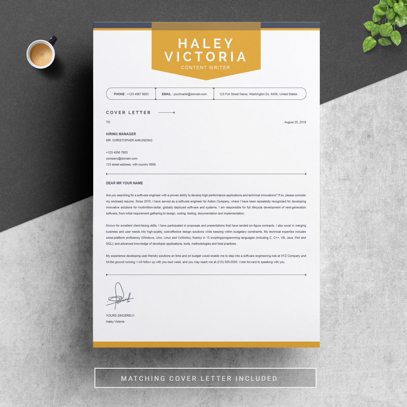Šablona životopisu Haley - Obrázek funkce 4