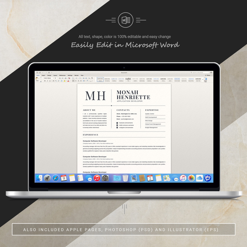 Monha Resume Template - Features Image 4