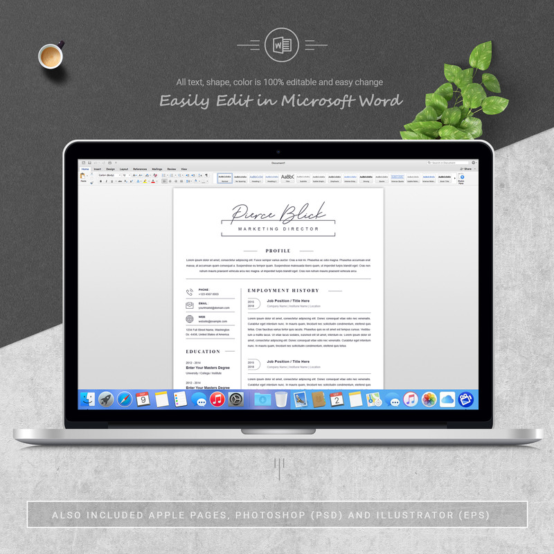 Price Blick Resume Template - Features Image 5