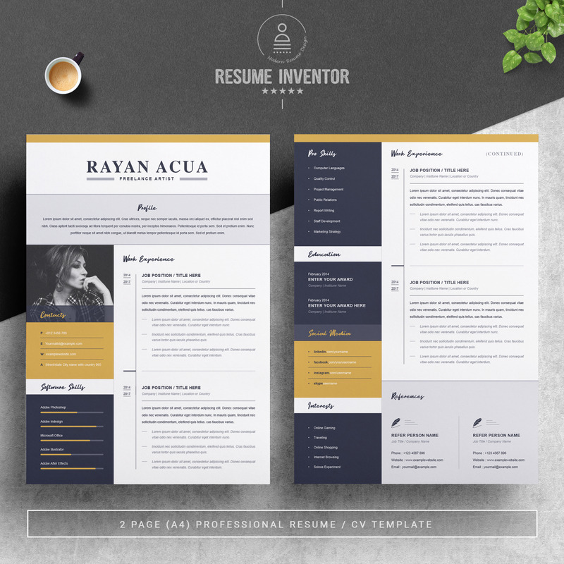 Rayan Acua Resume Template - Features Image 2
