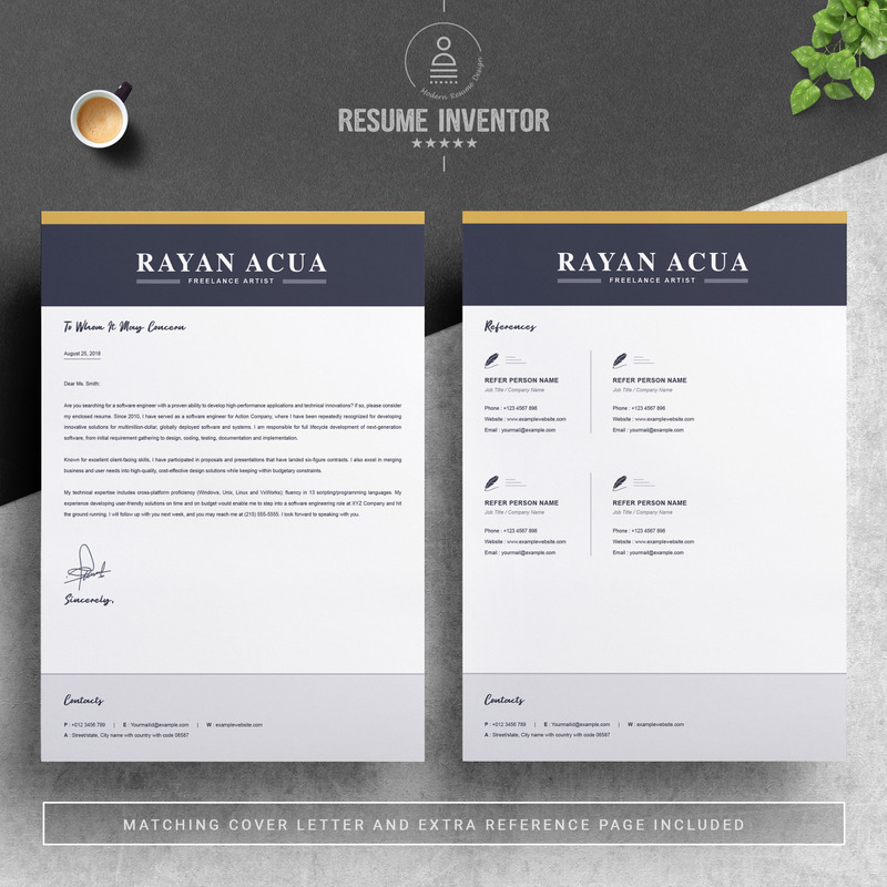 Rayan Acua Resume Template - Features Image 3
