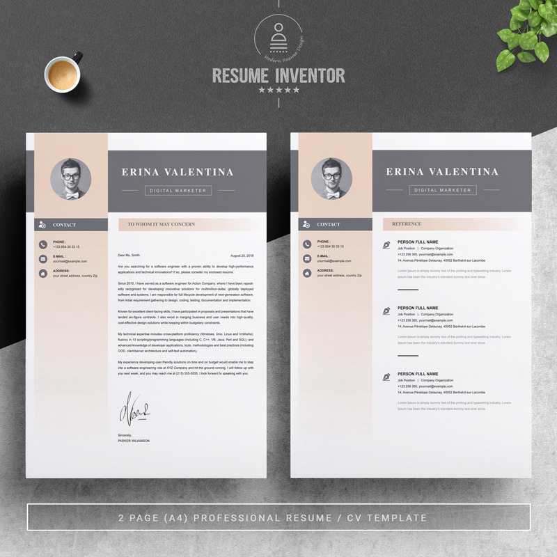 Erina Resume Template - Features Image 3