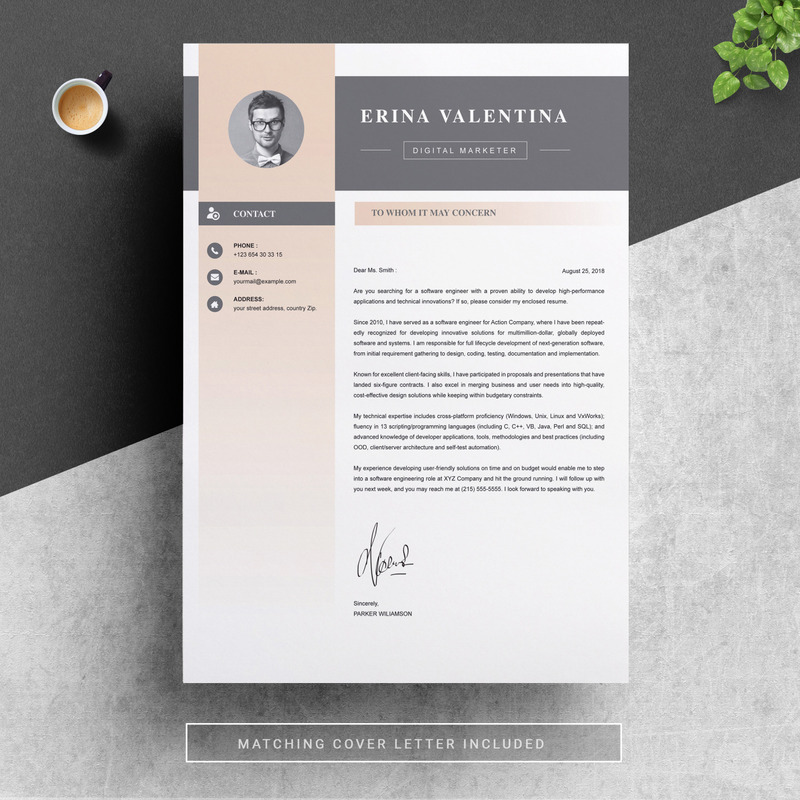 Erina Resume Template - Features Image 4