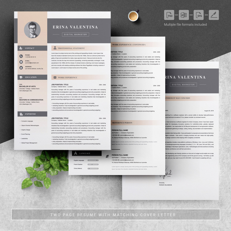 Erina Resume Template - Features Image 5
