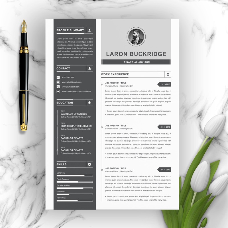 Laron Resume Template - Features Image 1
