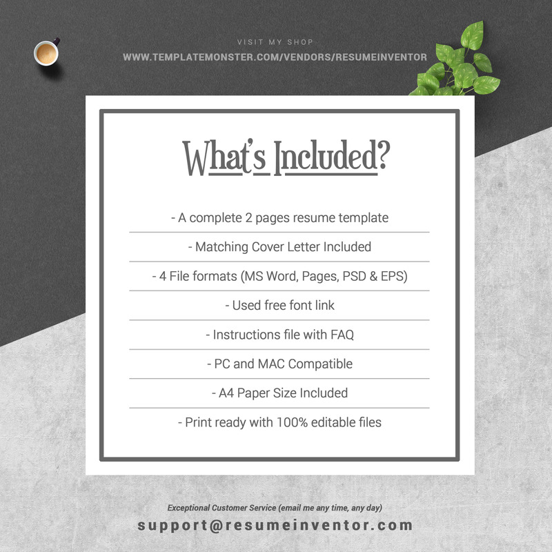 Smith Resume Template - Features Image 6