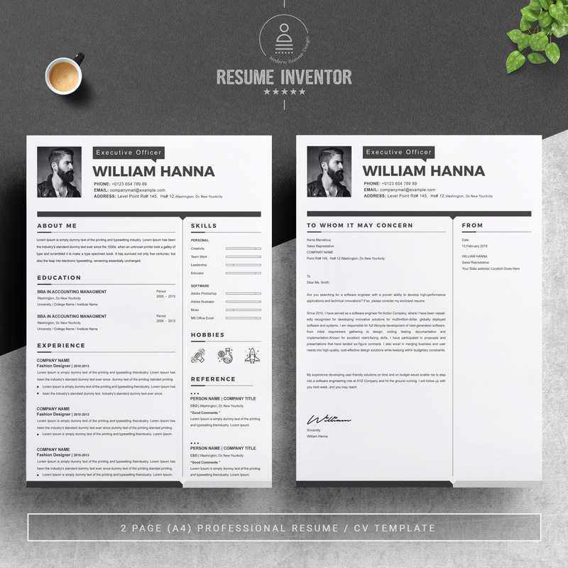 Plantilla de curriculum vitae de William - Características Imagen 2