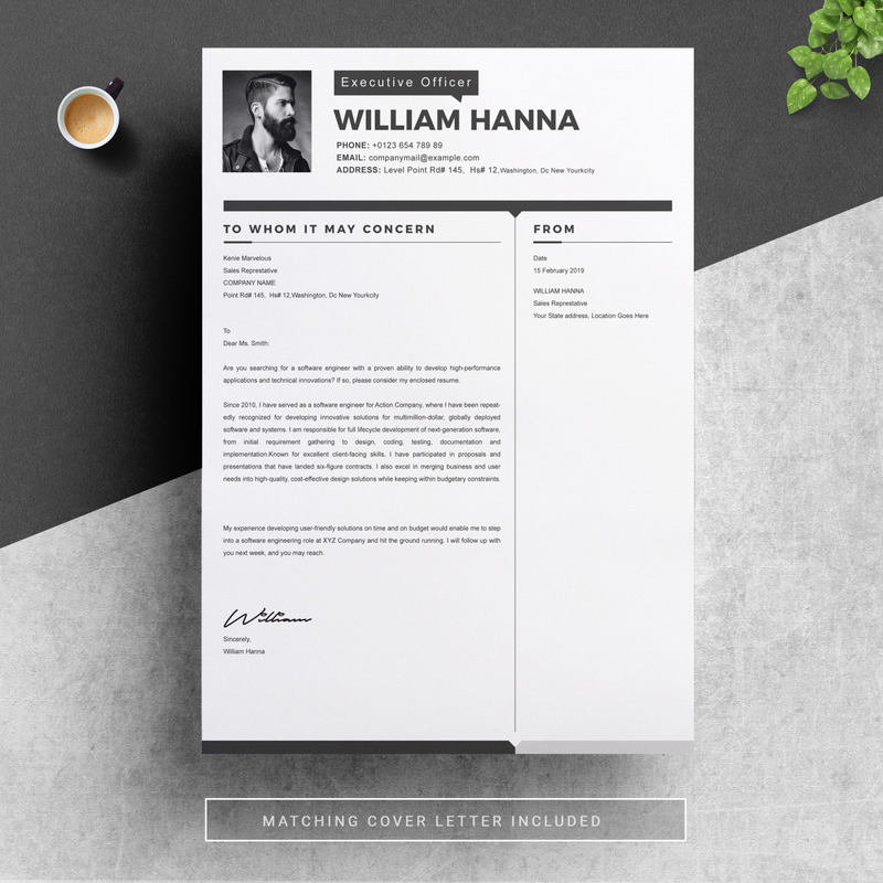 Plantilla de curriculum vitae de William - Características Imagen 3