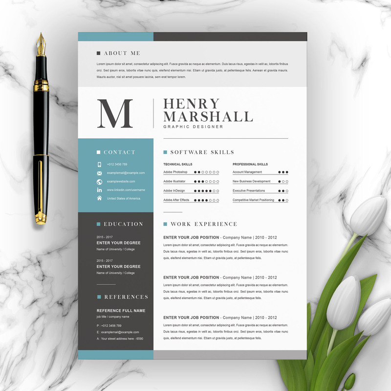 Henry Resume Template - Features Image 1