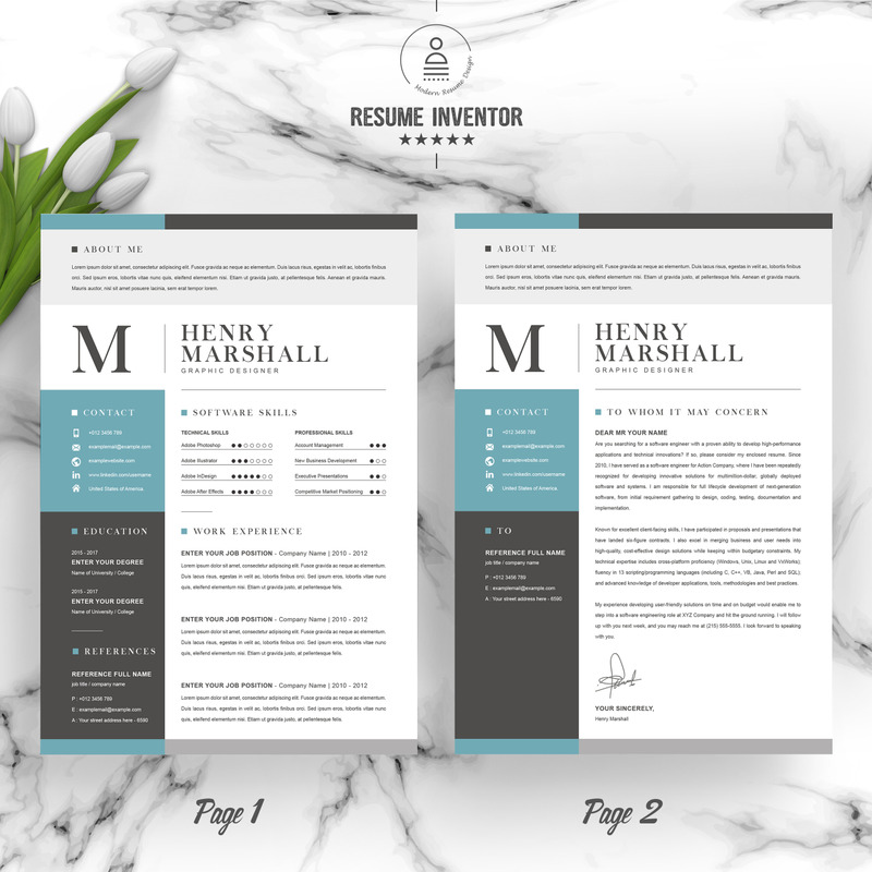 Henry Resume Template - Features Image 2