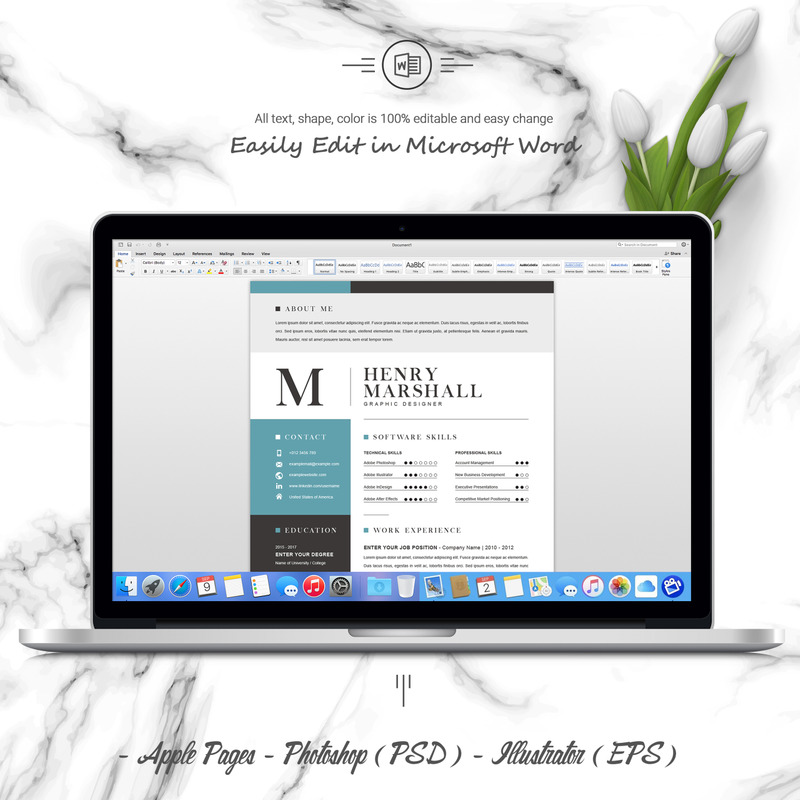 Henry Resume Template - Features Image 4