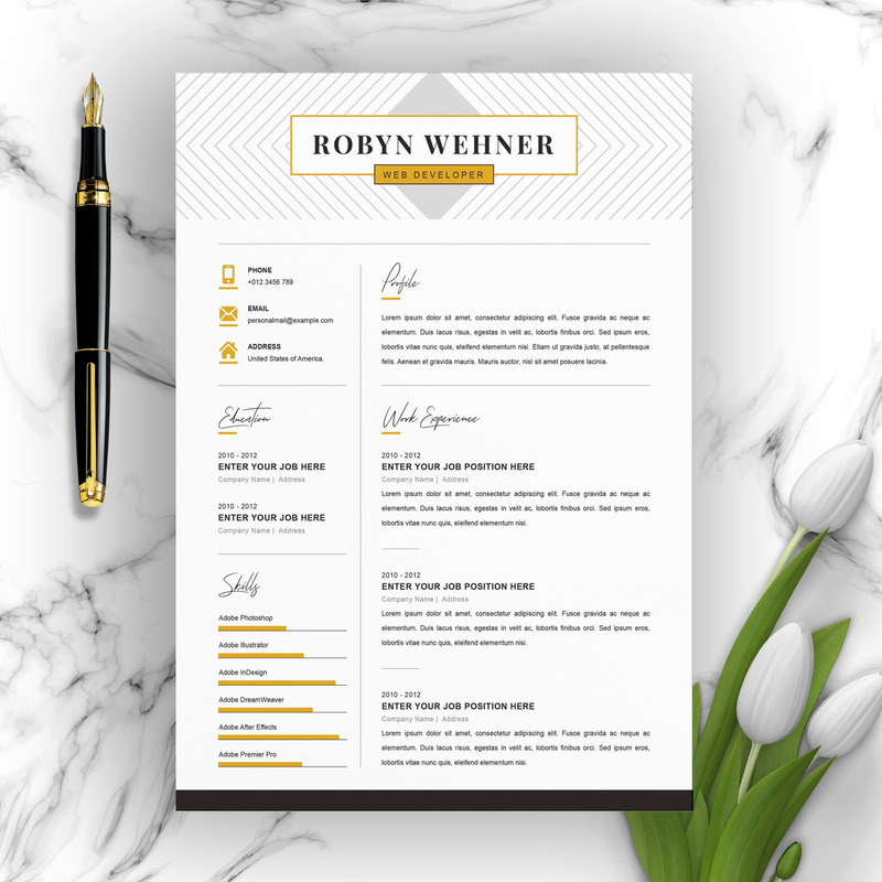Robyn Resume Template - Features Image 1