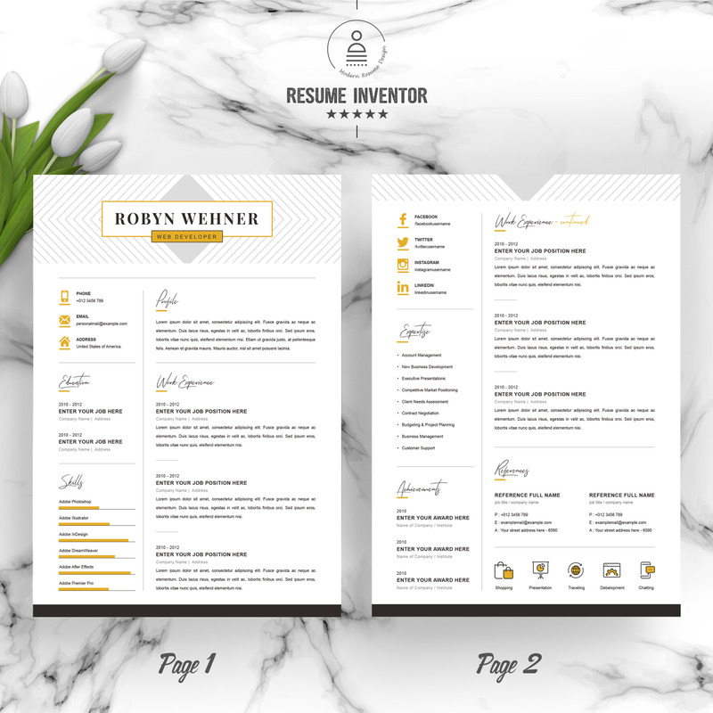Robyn Resume Template - Features Image 2