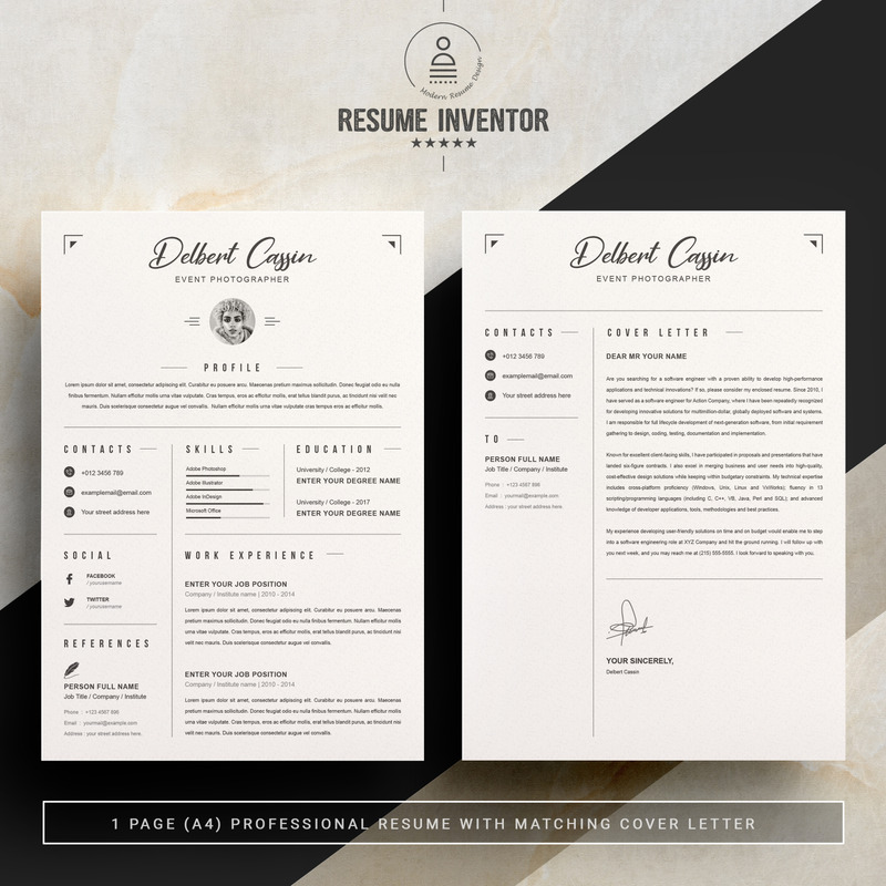 Delbert Resume Template - Features Image 2