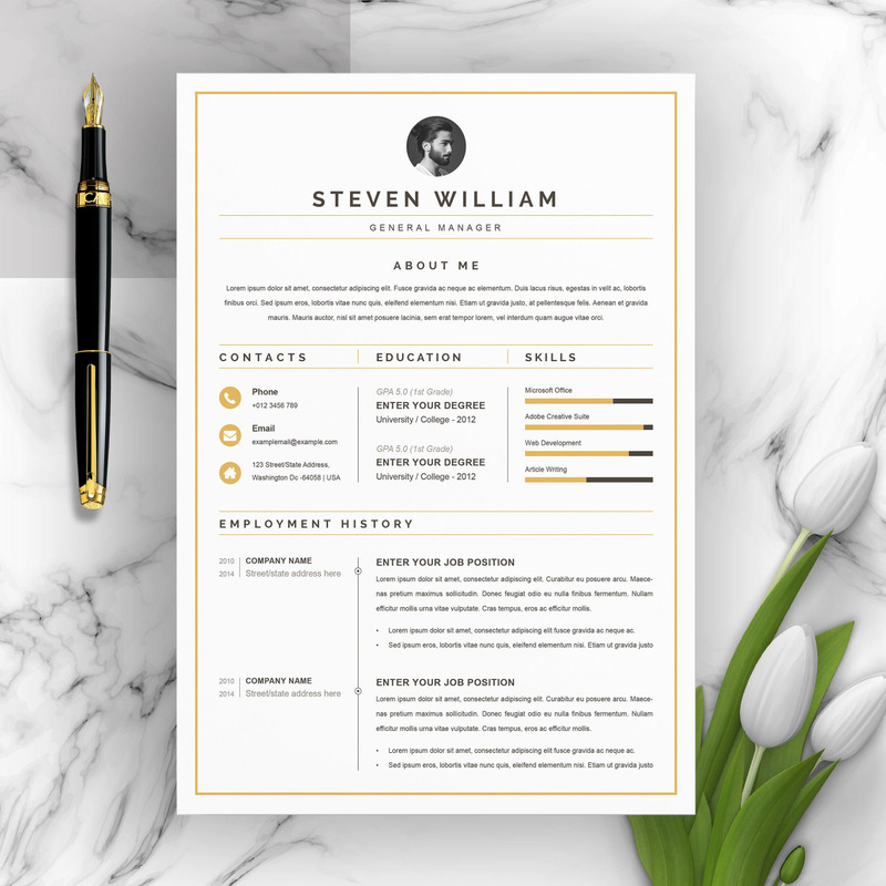 Steven Resume Template - Features Image 1
