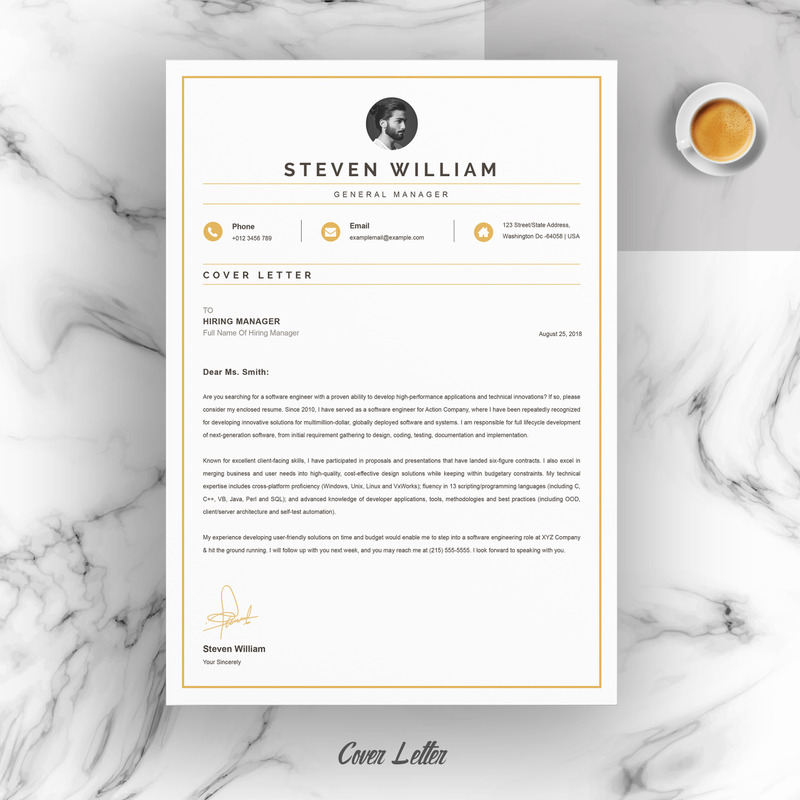 Steven Resume Template - Features Image 3